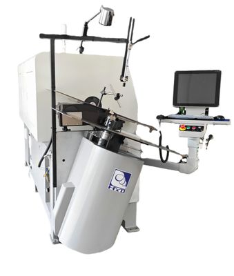 1 - 4mmの高炭素の鋼鉄のためのコンピュータ化されたばねの曲がる機械10斧