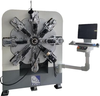 自動多機能12軸コンピュータースプリング成形機 1-4mm スプリング製造装置 コアモーターコンポーネント付き