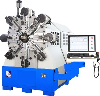 最大 14 軸 CNC ばね機械 2.0mm - 6.0mm カムレスねじりシステム