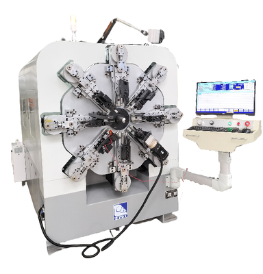 カムレスCNCスプリング製造機械1.0-4.0mm 12軸ワイヤー形成システム