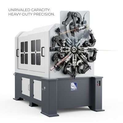 5 軸ワイヤー回転式 CNC スプリング マシン 1.0 - 4.0mm 日本モーター システム