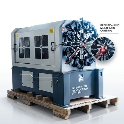 5 軸ワイヤー回転式 CNC スプリング マシン 1.0 - 4.0mm 日本モーター システム
