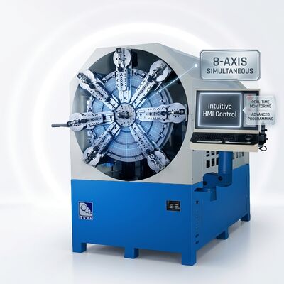 12 軸 CNC ばね機械ばね回転ワイヤー直径 2.5 mm システム