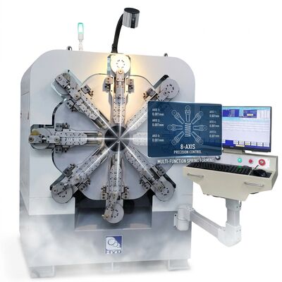 12 軸 CNC ばね機械ばね回転ワイヤー直径 2.5 mm システム