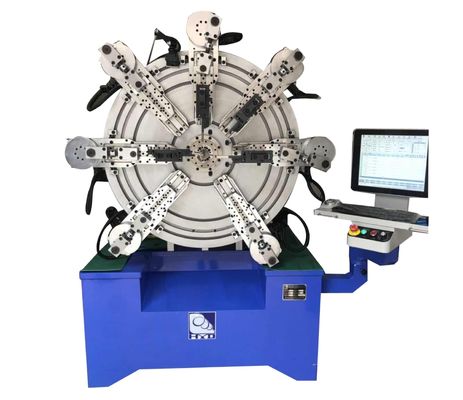 12 軸システムが付いている 27KW CNC 張力ねじりばねコイリング機械