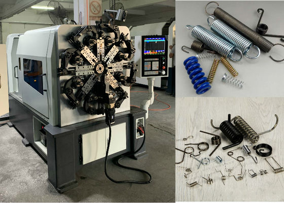 ISO9001 5軸4.0mmワイヤスプリング製造機 17.5KW CNCスプリング元