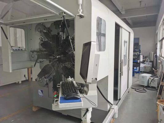 カムレス 14 軸線 CNC ばね作成ワイヤー回転式フォーマーが付いているコイリング機械