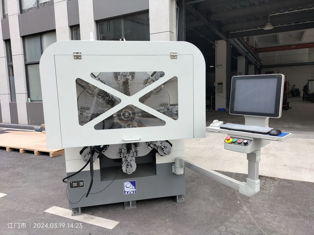 カムなし自動ばね機械、12本の斧が付いているばねの巻く機械