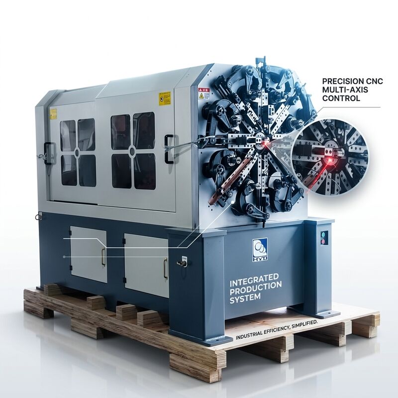 5 軸ワイヤー回転式 CNC スプリング マシン 1.0 - 4.0mm 日本モーター システム